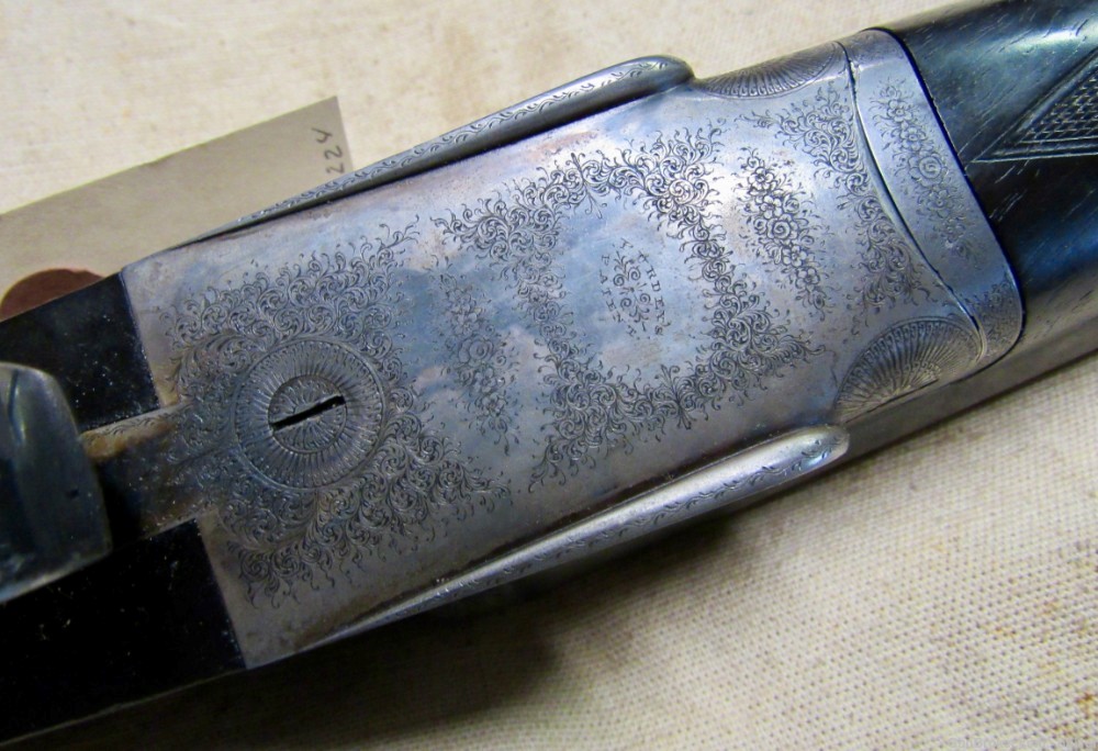 Super Antique English Purdey 12 Gauge Double Barrel Hammerless Shotgun 1886-img-25