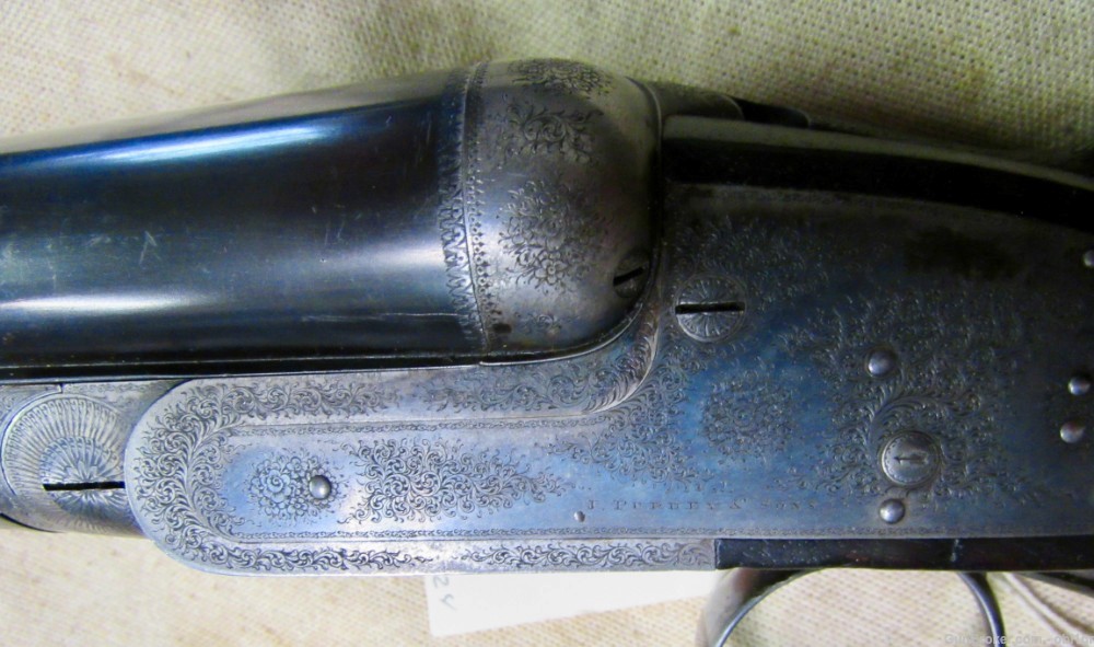 Super Antique English Purdey 12 Gauge Double Barrel Hammerless Shotgun 1886-img-22