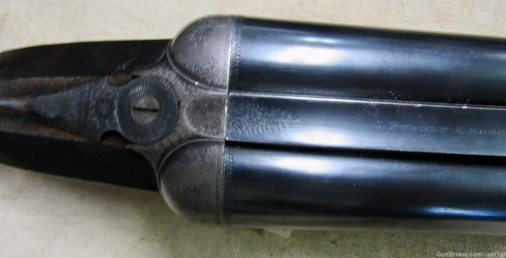 Super Antique English Purdey 12 Gauge Double Barrel Hammerless Shotgun 1886-img-9