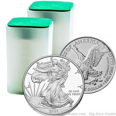 1 Troy Oz US American Silver Eagle Coin .999 Fine Silver Bunion Random Year-img-1