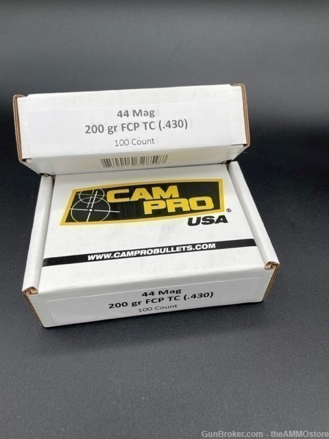 44 Mag (.430 Dia) 200 Gr FCP TC Bullets 100 Count Box-img-0