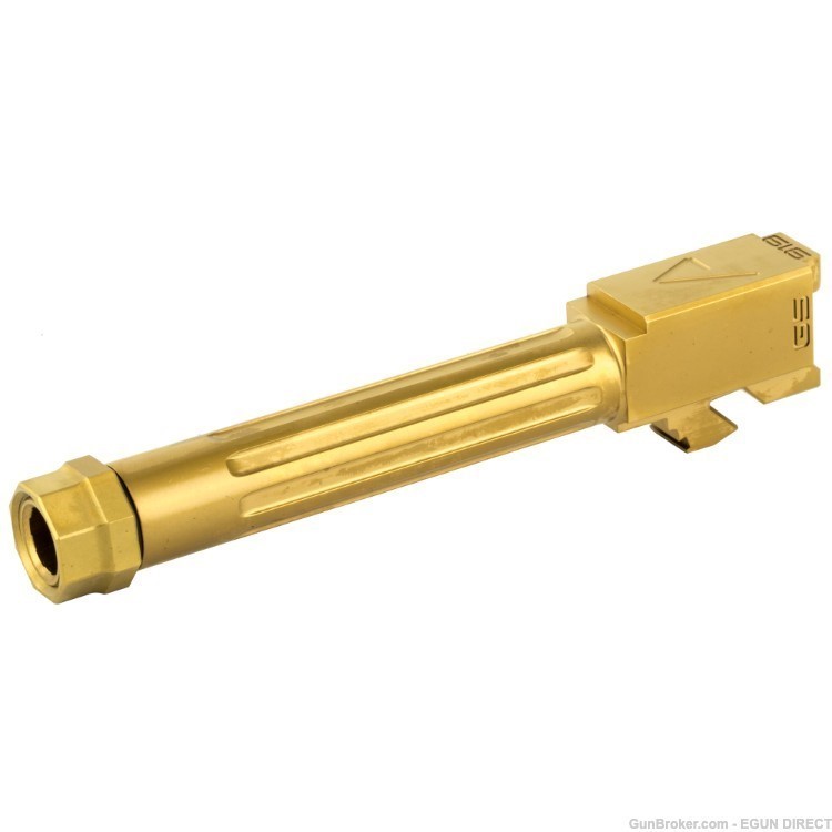 Agency Arms Glock 19 Gen5 Mid Line 9mm Threaded And Fluted Barrel - Gold-img-0