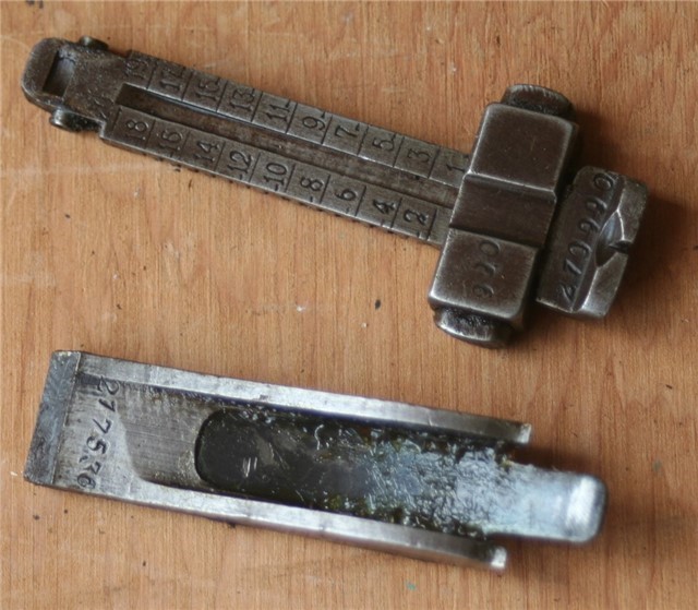 Turkish Mauser 1938 rear sight assembly-img-0