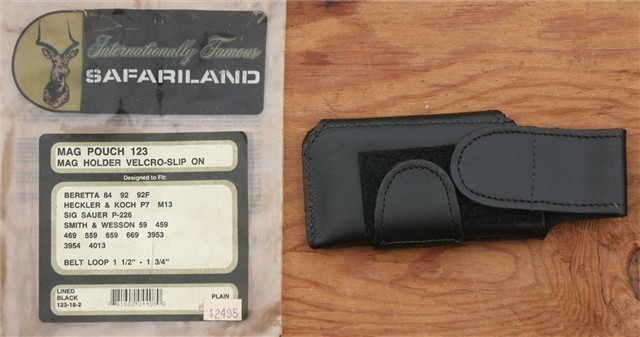 Safariland blk leather mag pouch Beretta, HK, Sig-img-3