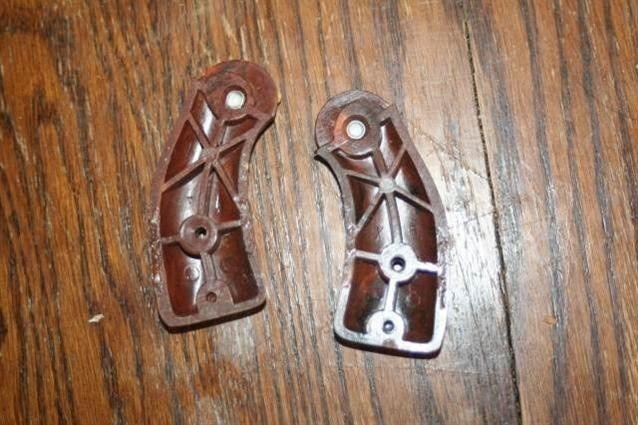 Rossi brown plastic revolver grips - small frame-img-1
