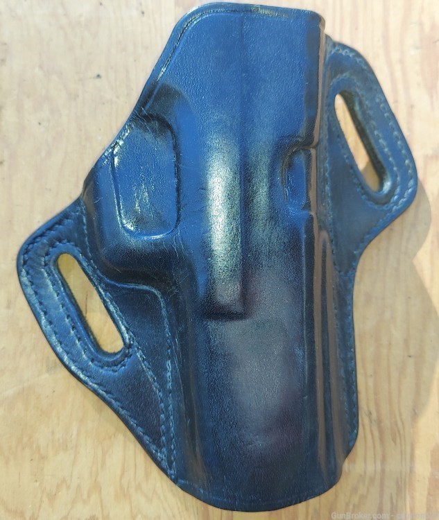 GALCO black leather RH OWB holster for 1911 pistols CON 224B-img-0