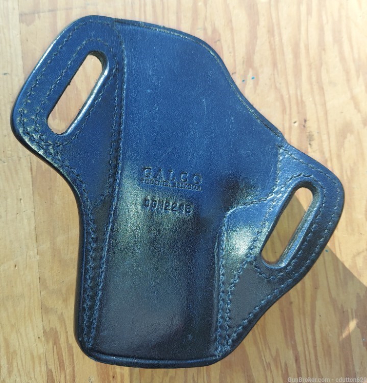 GALCO black leather RH OWB holster for 1911 pistols CON 224B-img-1