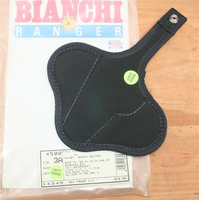Bianchi nylon Left Hand holster sm frm autos 14345-img-0