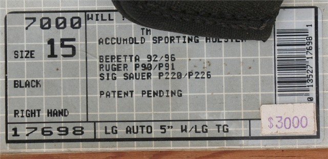 Bianchi nylon holster Beretta92 Ruger Sig 17698-img-1