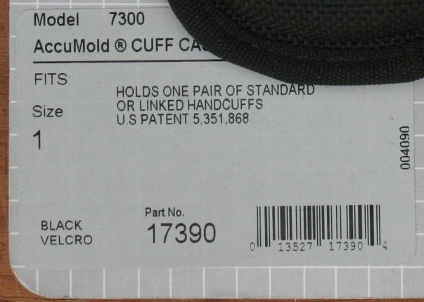 Bianchi Accumold blk nylon handcuff case 17390-img-1