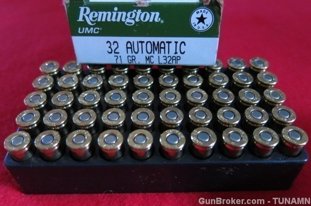 Remington UMC 32 Automatic 71 Grain MC Ammunition 50 Rounds One Box-img-0