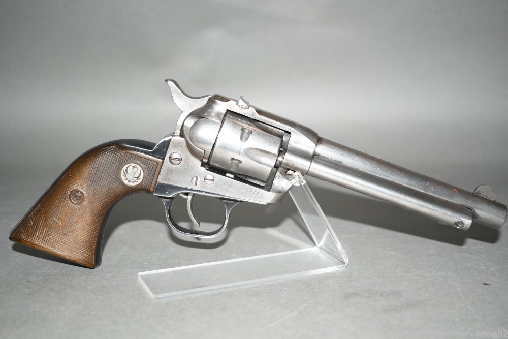 Ruger Single Six Flat Top 3 Screw Revolver 22 LR 1956 C&R READ-img-0