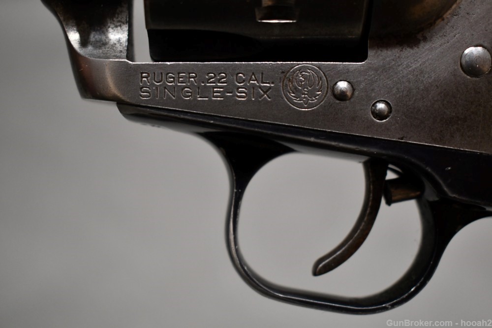 Ruger Single Six Flat Top 3 Screw Revolver 22 LR 1956 C&R READ-img-12