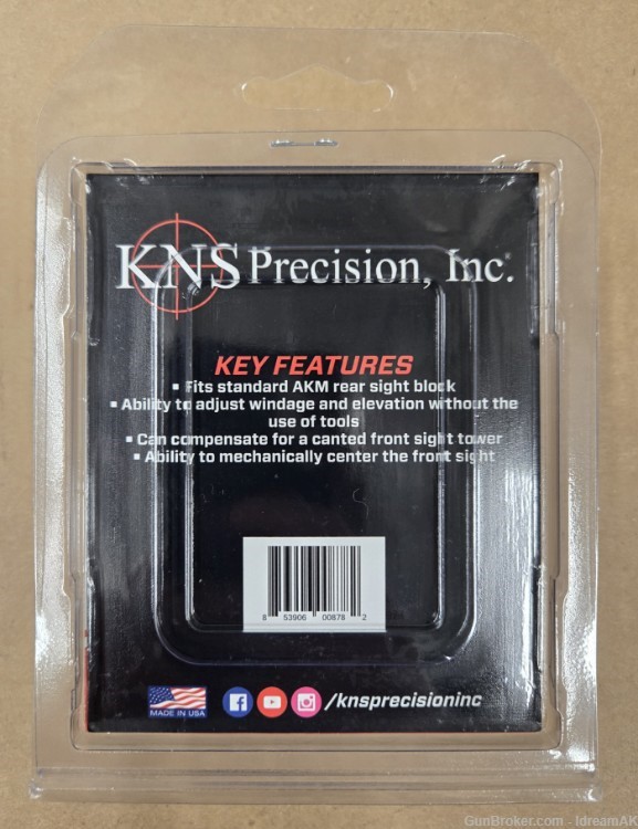 KNS Adjustable Rear Peep Sight-img-1