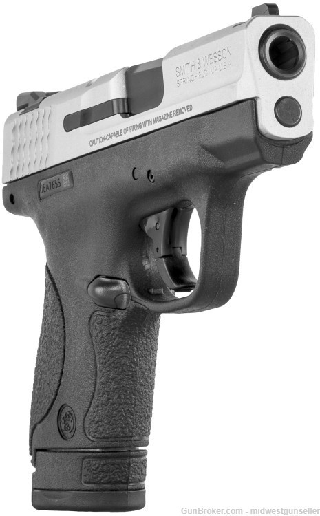 Smith & Wesson S&W M&P9 Shield 9mm w/ Silver Slide Manual Safety 8+1 Cap.-img-3