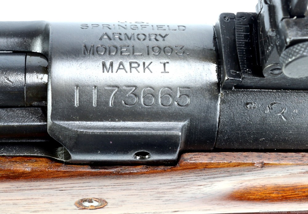 SPRINGFIELD ARMORY M1903 MK1, mfg in 1920, modified for a PEDERSEN DIVICE!-img-8