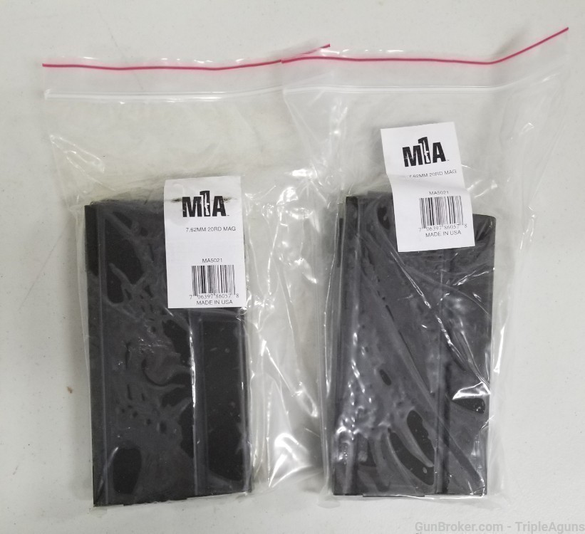 Springfield Armory M1A 20rd factory magazines lot of 2-img-0