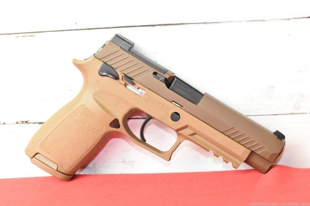 NEW SIG P320 M17 COYOTE FULL SIZE 9MM PISTOL NO RESERVE! FREE SHIPPING!-img-1