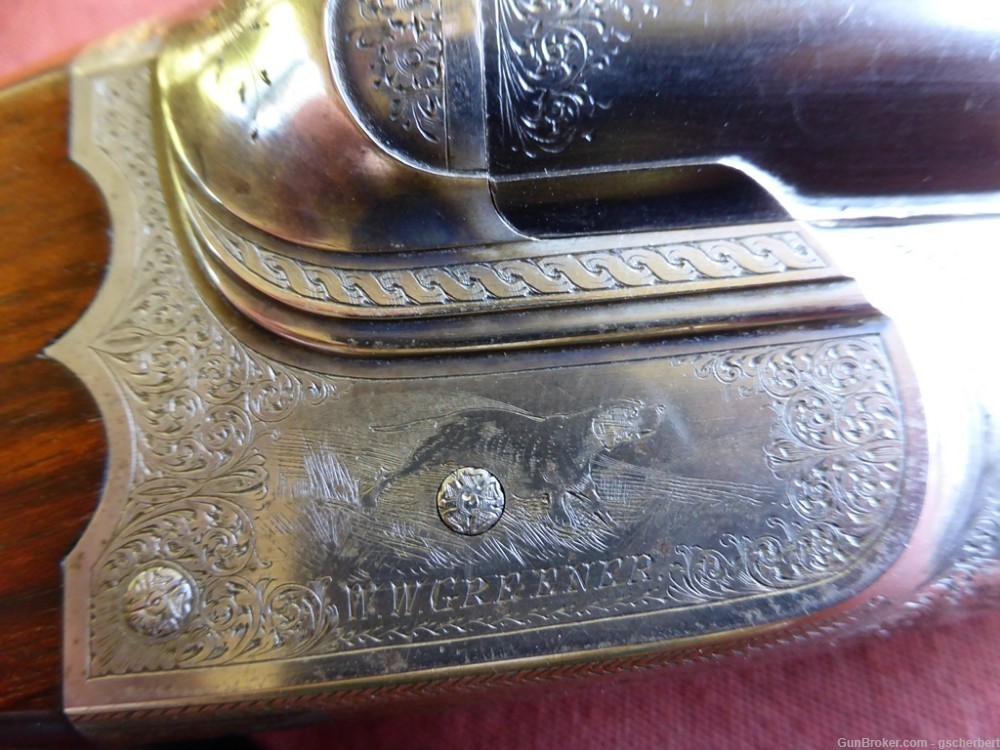 WW Greener Engraved Model G3 12 Gauge Shotgun Pre-WWI - Excellent and Rare-img-14
