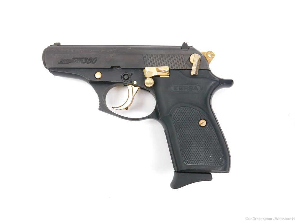 Bersa Thunder 380 BLACK & GOLD 3.5" Semi-Automatic Pistol w/ Magazine-img-0