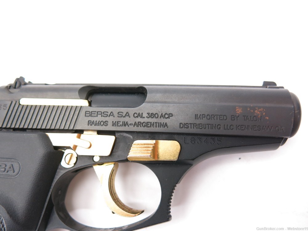 Bersa Thunder 380 BLACK & GOLD 3.5" Semi-Automatic Pistol w/ Magazine-img-15