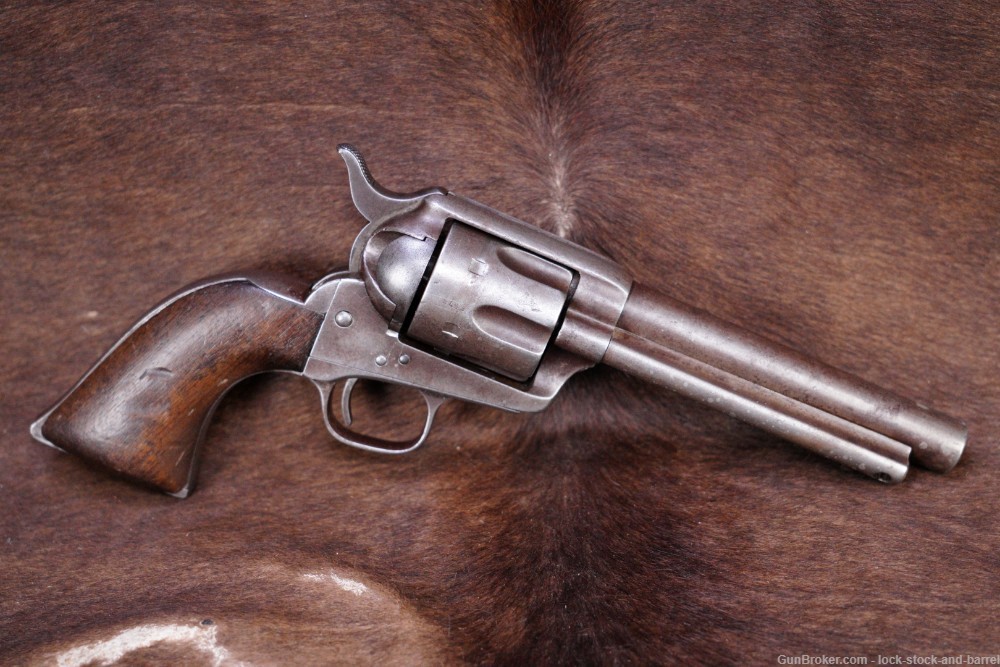 Colt Single Action Army SAA 1873 US Artillery-style Revolver, 1874 Antique-img-2