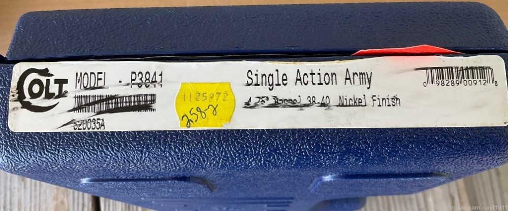 Colt SAA Single Action Army .38-40, 4 3/4” Nickel, 1997 Gen 3 ANIB!-img-13