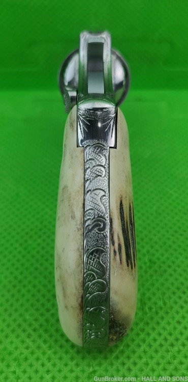 Smith & Wesson STAINLESS 60 CHIEFS SPECIAL FULLY HAND ENGRAVED STAG GRIPS -img-16