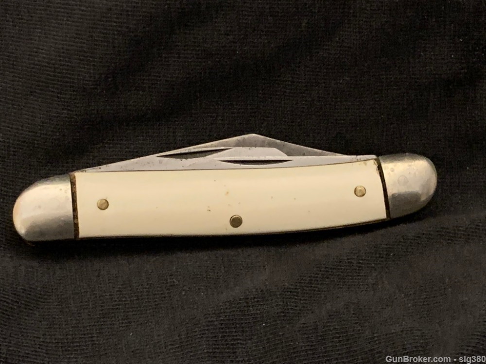 1930s NEW YORK KNIFE CO. HAMMER BRAND 3 BLADE POCKET KNIFE-img-1