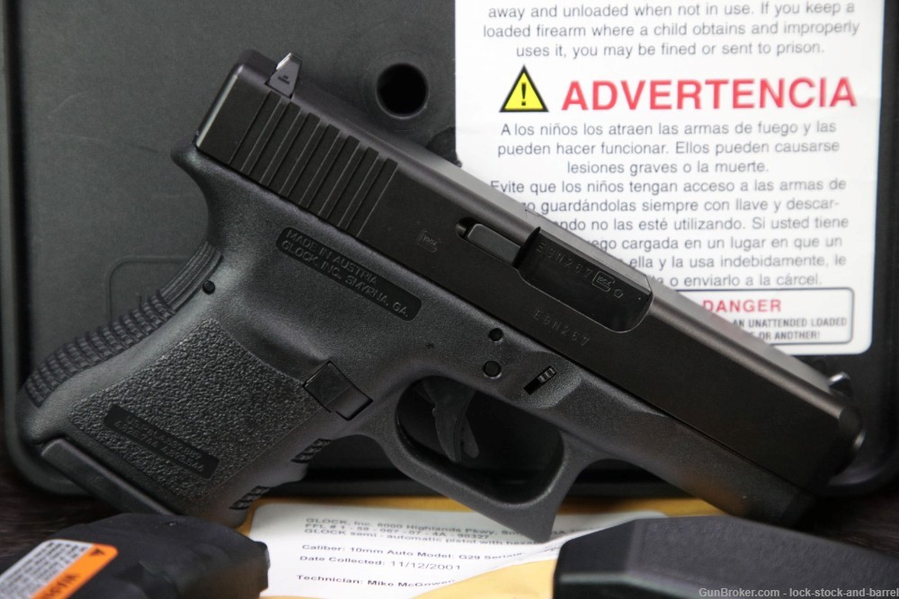 Glock 29 G29 Gen 3 10mm Auto Striker Fired 3.78” Semi-Automatic Pistol-img-2