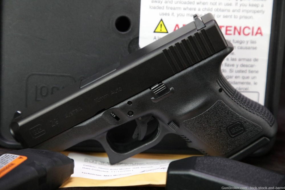 Glock 29 G29 Gen 3 10mm Auto Striker Fired 3.78” Semi-Automatic Pistol-img-3