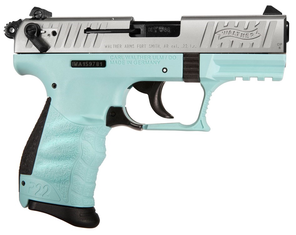 Walther Arms P22 Q Pistol 22LR Angel Blue 3.42-img-2