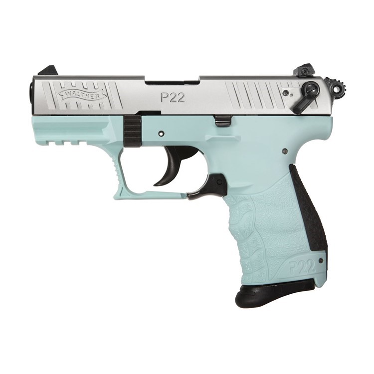 Walther Arms P22 Q Pistol 22LR Angel Blue 3.42-img-1