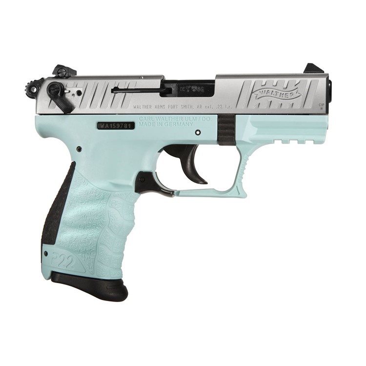 Walther Arms P22 Q Pistol 22LR Angel Blue 3.42-img-0