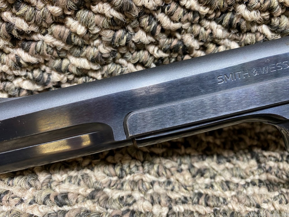 Smith & Wesson 41 22LR Blued Finish Wood Grip Muzzle Brake 7" BBL 10+1-img-3