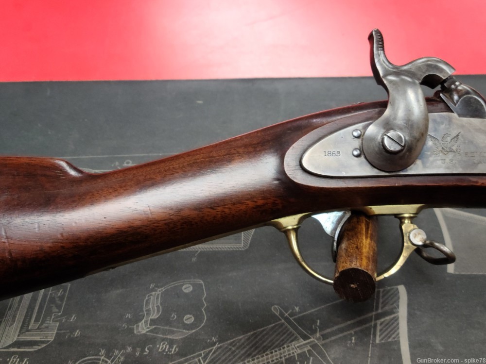 MUSEUM QUALITY 1863 Remington ZOUAVE 58 CAL CIVIL WAR Percussion Rifle-img-16