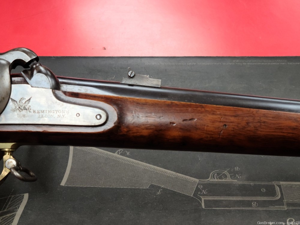 MUSEUM QUALITY 1863 Remington ZOUAVE 58 CAL CIVIL WAR Percussion Rifle-img-17