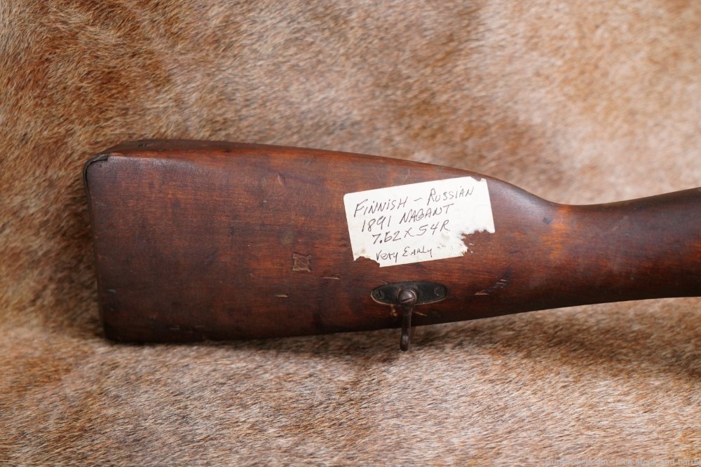 French Mosin Nagant 1891 Russian Finnish Hex 7.62x54R Bolt Rifle Antique-img-3