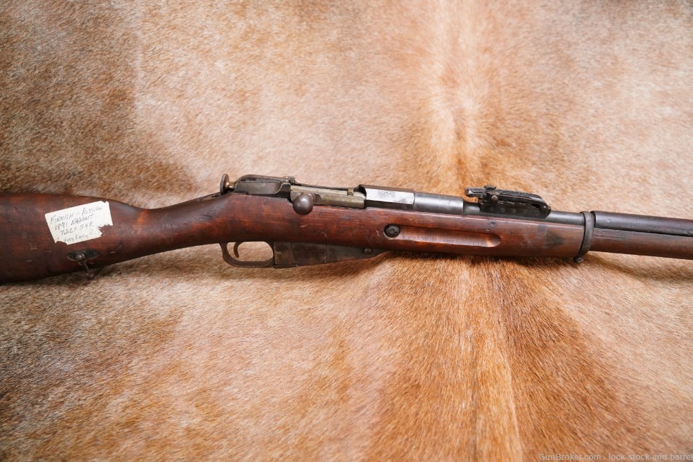 French Mosin Nagant 1891 Russian Finnish Hex 7.62x54R Bolt Rifle Antique-img-2