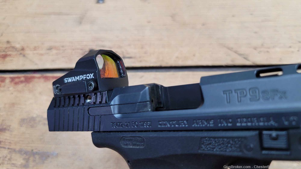 Canik TP9 SFx 9mm Semi Auto Pistol with Swampfox Red Dot Sight-img-18