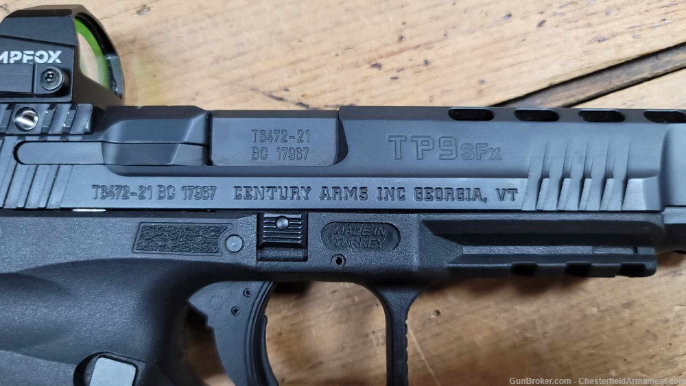Canik TP9 SFx 9mm Semi Auto Pistol with Swampfox Red Dot Sight-img-19