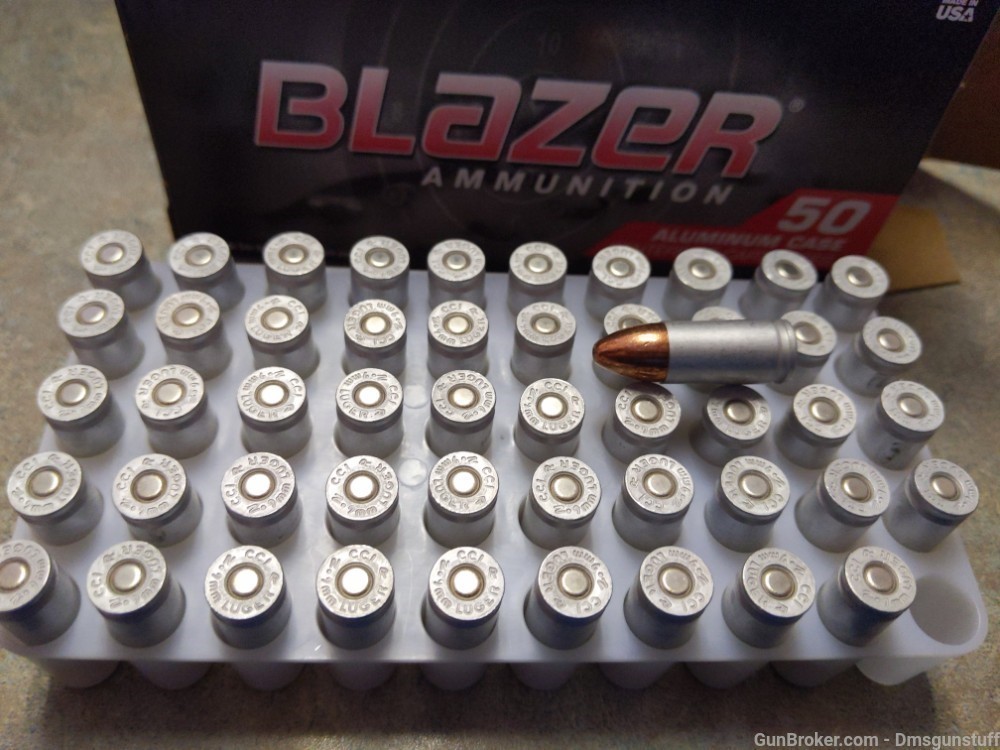 CCI Blazer 9mm Luger 115gr FMJ 50/bx-img-2