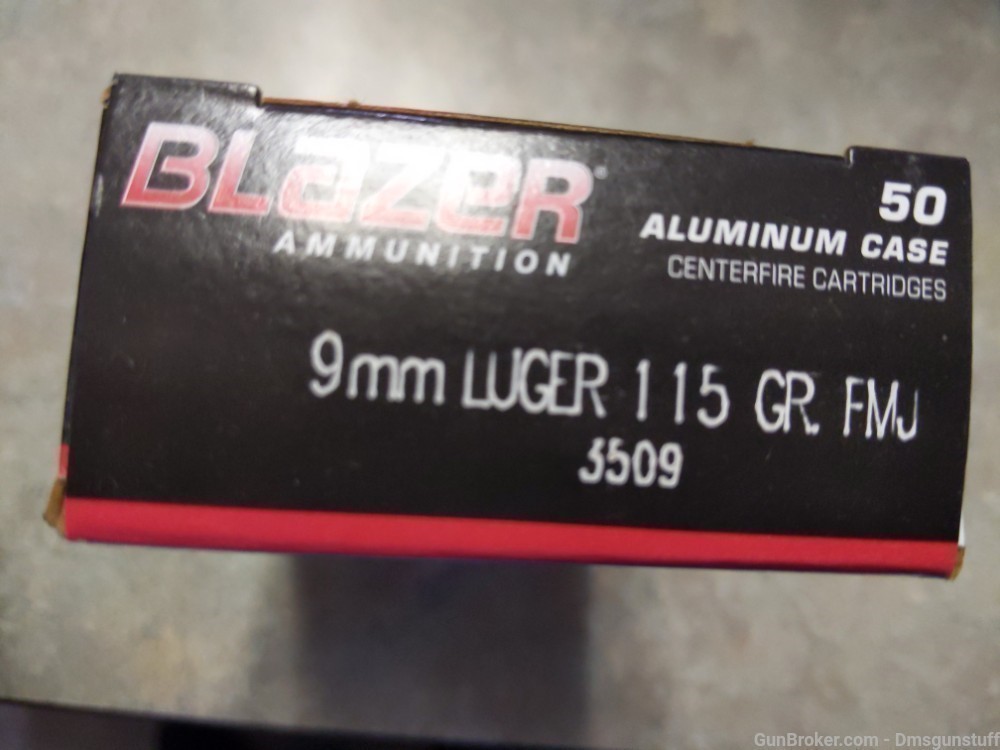 CCI Blazer 9mm Luger 115gr FMJ 50/bx-img-1