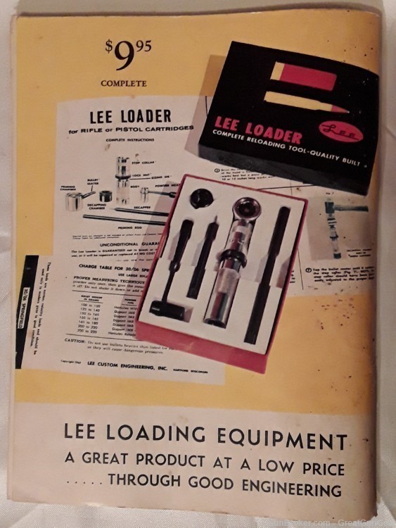 LEE Reloading Handbook First Edition For Rifle, Pistol, Shotgun Ammunition-img-1