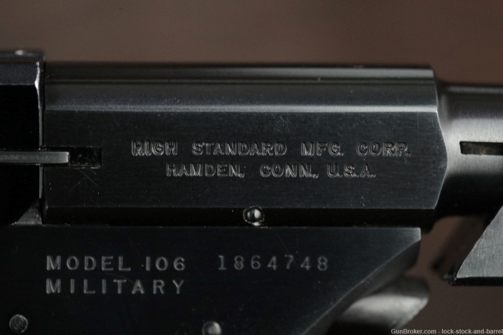 High Standard Olympic 106 Military .22 Short 8" Semi-Auto Pistol 1968 C&R-img-12