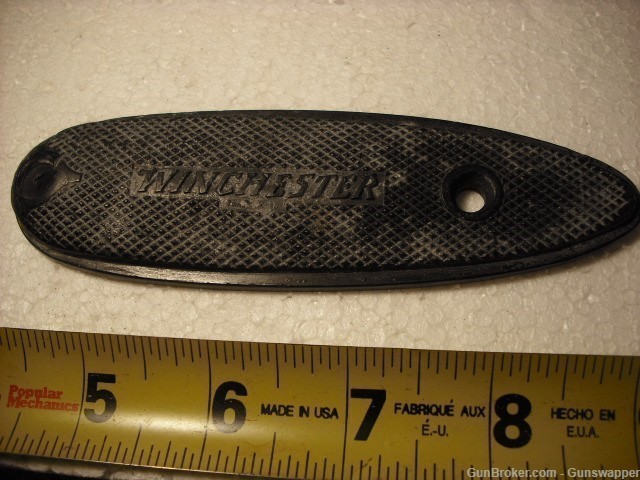 Gun Parts Winchester Buttplate Long Logo Early Part No Reserve-img-0