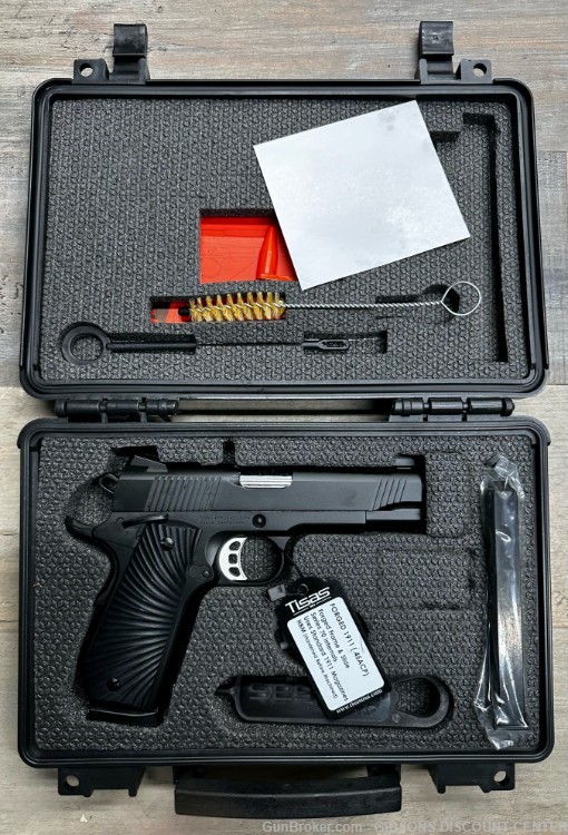 Tisas 1911 Carry B45B, 45 ACP, 4.25" BL 2 Mags, Hard Case, NIB, No CC Fee, -img-0