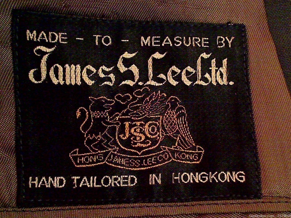 US Army Officer's 1964 Dress Uniform By Hong Kong Tailor James S. Lee 3 Pc.-img-3