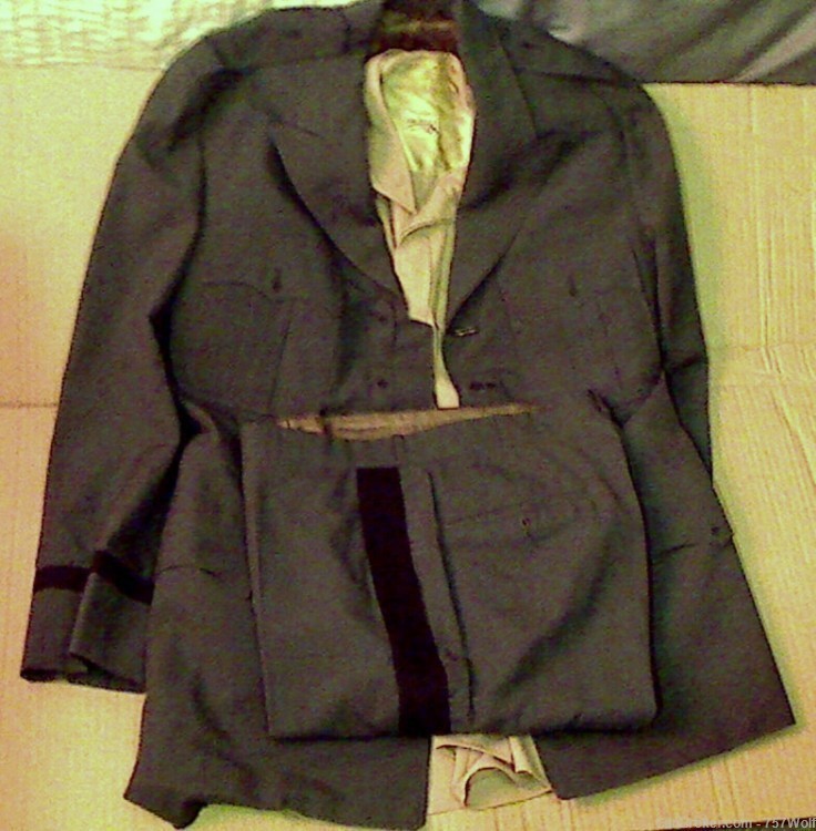 US Army Officer's 1964 Dress Uniform By Hong Kong Tailor James S. Lee 3 Pc.-img-0