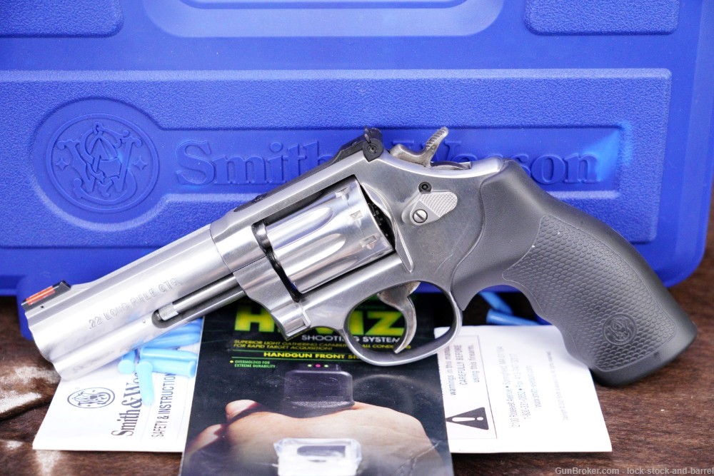 Smith & Wesson S&W Model 617-6 160584A .22 LR 4" DA/SA Revolver & Box 2022-img-3